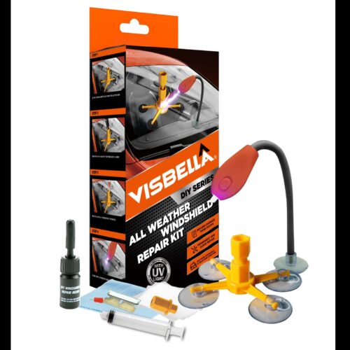 VISBELLA® Windshield repair kit All Weather Car Windshield Kit With UV Light DIY Auto Window Tools Windscreen Glass Scratch Crack Restore Polishing Hand Tool Sets WQ0003UV1B